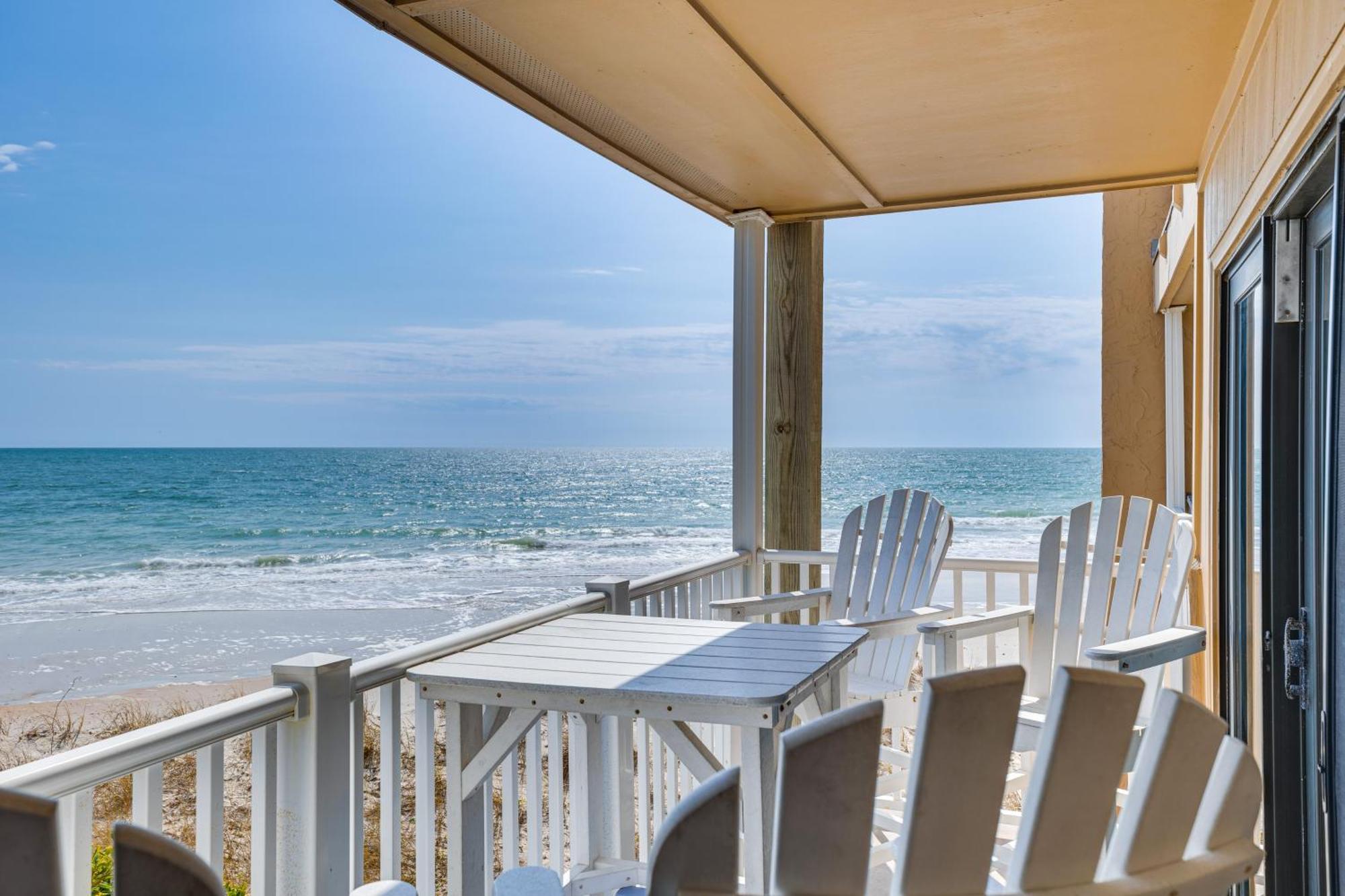 Steps To The Beach Oceanfront Condo With Lanai! Норт Топсейл Бийч Екстериор снимка