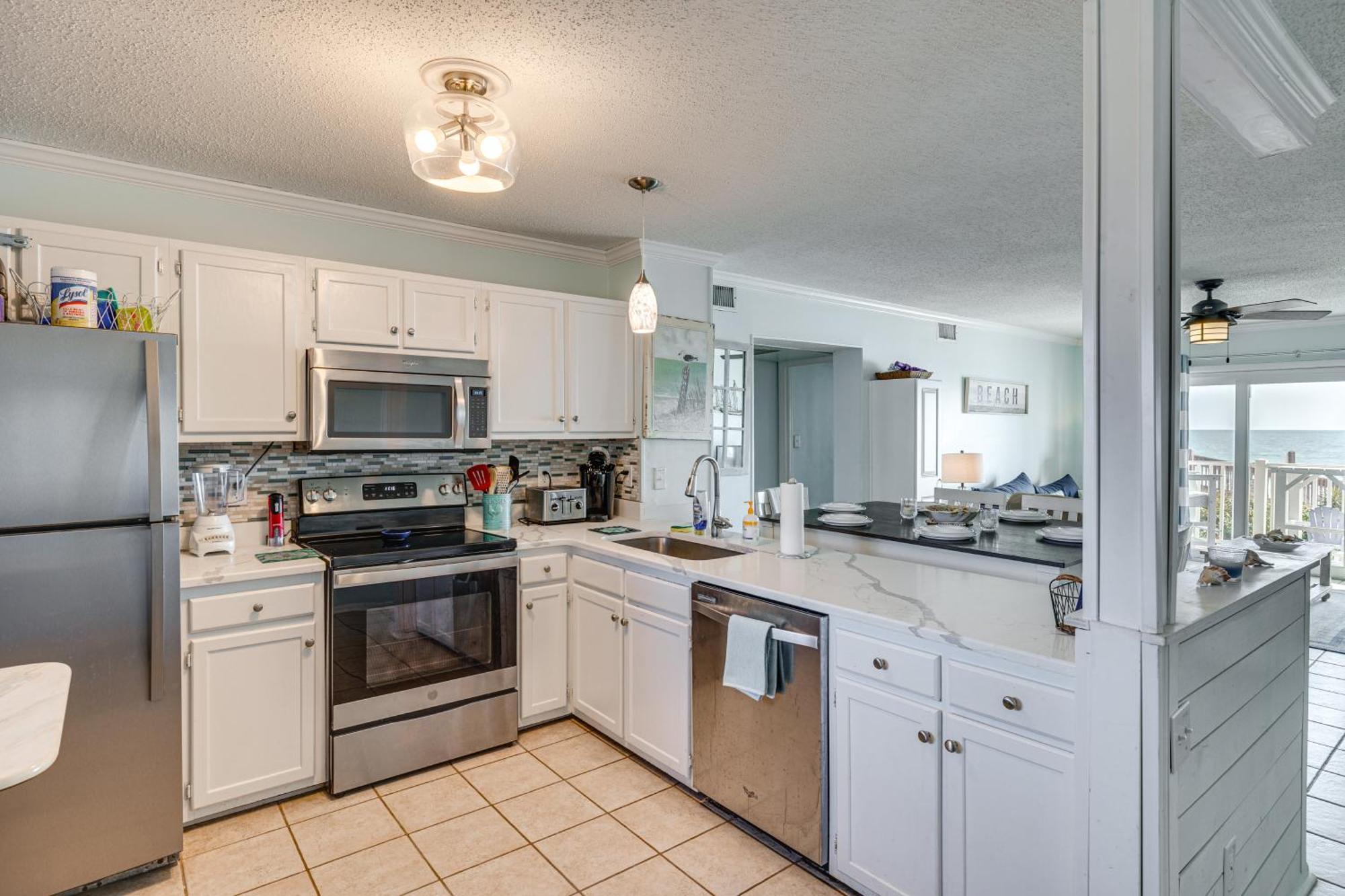Steps To The Beach Oceanfront Condo With Lanai! Норт Топсейл Бийч Екстериор снимка