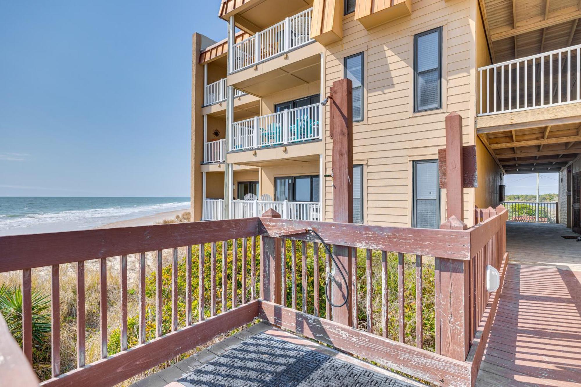 Steps To The Beach Oceanfront Condo With Lanai! Норт Топсейл Бийч Екстериор снимка