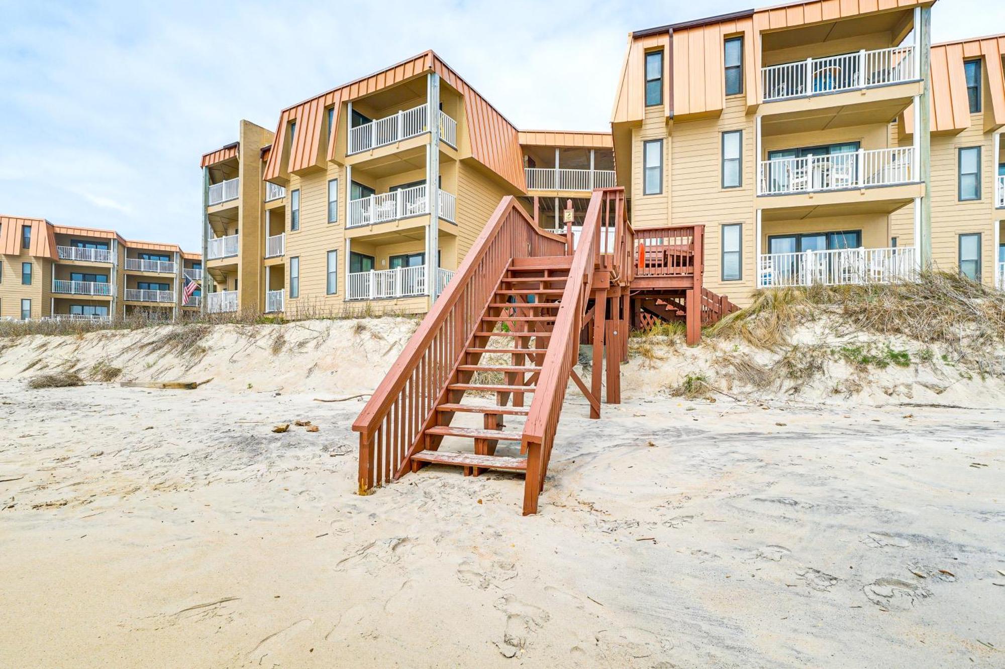 Steps To The Beach Oceanfront Condo With Lanai! Норт Топсейл Бийч Екстериор снимка